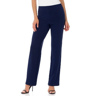 Rekucci Travel in Style Women's Soft Knit Classic Straight Leg Pant