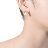 Guili Sterling Silver 14K Gold Plated Earrings with Genuine Freshwater Round Pearl, Featuring Classic Stud Design for Timeless Elegance - 3 of 3