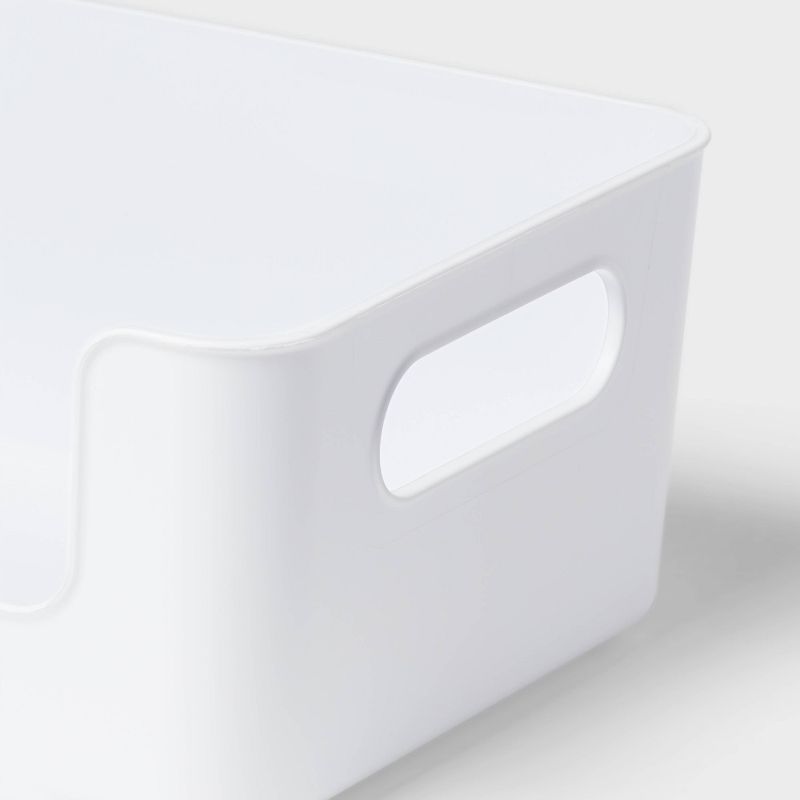 Small Plastic Open Face Pantry Bin White - Brightroom&#8482;, 5 of 6