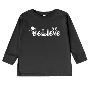 The Juniper Shop Believe Christmas Toddler Long Sleeve Tee - 1 of 3