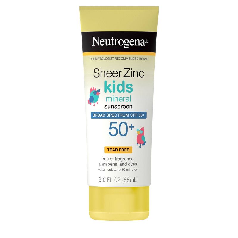 Neutrogena Sheer Zinc Kids Sunscreen Lotion - SPF 50 - 3 fl oz, 1 of 10