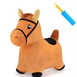 iPlay, iLearn Bouncy Pals Hopping Animal - Bouncy Brown Horse
