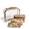 Vera Bradley Women's Outlet Clear 4 Piece Cosmetic Toiletry Bag Set - 2 of 2
