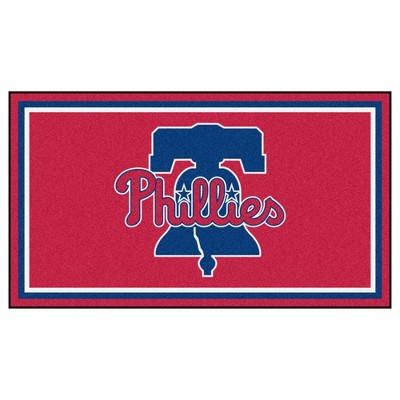 MLB Philadelphia Phillies 3'x5' Plush Area Rug - Navy