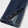 Girls' Adaptive Jeans - Cat & Jack™ Dark Wash - 4 of 4