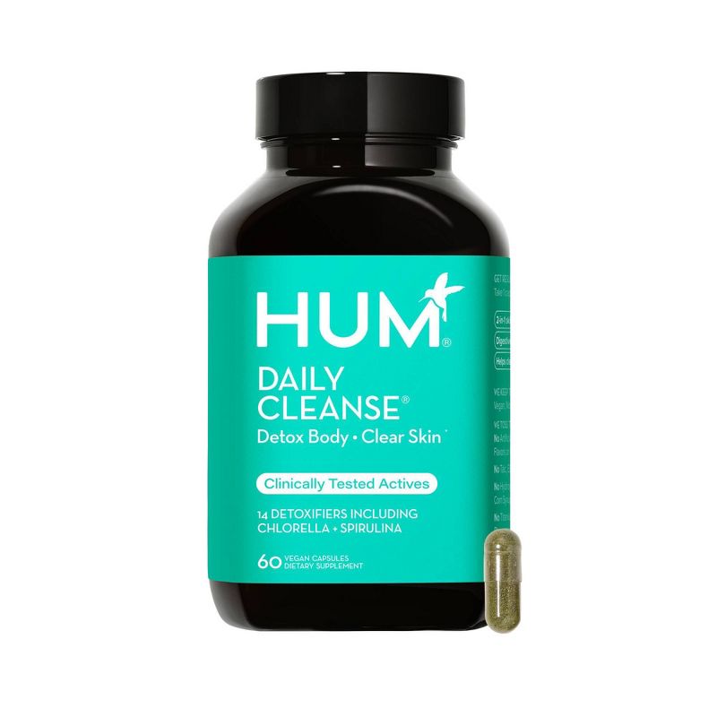 HUM Nutrition Daily Cleanse for Skin &#38; Body Detox Vegan Capsules - 60ct, 1 of 10