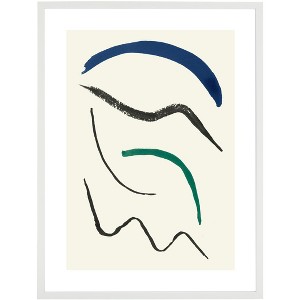 Fashion Week - 18" X 24" - Denim/Black - Framed Wall Art - WLA2045 - Safavieh - 1 of 4