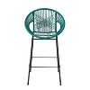 PAGED Outdoor Dining Chairs Set of 2 Stylish Patio Chairs with Matte Crackle Finish for Backyard, Garden - 2 of 4