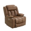 CENGHU Leather Power Motion Recliner Chair with Lift, Heating & Massage Function, Comfy Modern Adult Accent Armchairs, Sofa Chair for Living Room - 3 of 4