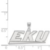 Black Bow Jewelry 14k White Gold Eastern Kentucky Colonels NCAA Large Pendant - 2 of 3