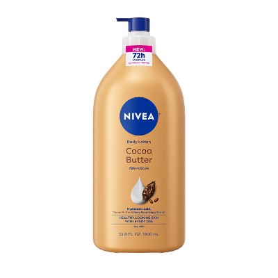 NIVEA Cocoa Butter Body Lotion with Deep Nourishing Serum - 33.8 fl oz