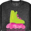 Men's - Barbie - Rollerblading Barbie the Movie Graphic Fleece Sweatshirt - 2 of 4