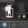 VAXCEL Medinah White Motion Sensor Dusk to Dawn Outdoor Wall Light Clear Glass - 4 of 4