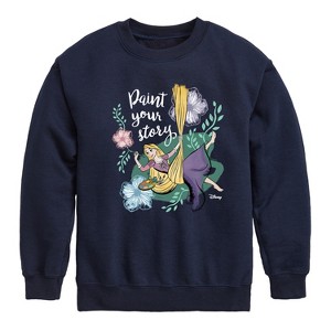 Boys' - Disney - Paint Your Story Graphic Long Sleeve Fleece Sweatshirt - 1 of 4