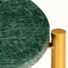 vidaXL Coffee Table Green 23.6"x23.6"x13.8" Real Stone with Marble Texture - 4 of 4