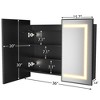 Lighted Medicine Cabinet with Mirror Wall Mounted Bathroom Mirror with Storage - 2 of 4