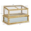 Aghana Digitals Natural Wooden Raised Garden Bed with Lean-to Cold Frame Greenhouse, - 3 of 4