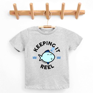 The Juniper Shop SmileyWorld Keeping It Reel Fish Youth Short Sleeve Tee - 1 of 4