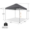 10x10 Recreational Centerlok Canopy – Infinite Leg, Sto ‘N Go, Silver Coated 150D – TS100A Sky Blue - 4 of 4