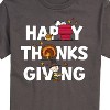 Men's - Peanuts - Happy Thanksgiving Icons Short Sleeve Graphic T-Shirt - 2 of 4