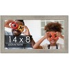 PosterPalooza | 14x8 Wide Barnwood Picture Frame, UV Acrylic, 6 Finishes - Grey, Brown, White, and Black - 2 of 4
