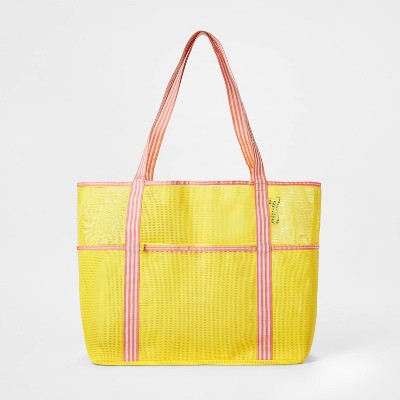 yellow beach bag