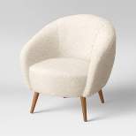 Odilia Rounded Accent Chair Cream - Threshold™