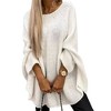 Womens Oversized Sweaters Casual Loose Long Sleeve Cew Neck Chunky Knit Jumper Tops Pullover Sweater - 2 of 3