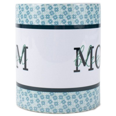Elanze Designs Blessed Mom Blue 11 Ounce Stoneware Coffee Mug