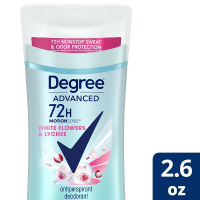 Degree Advanced Motionsense White Flowers & Lychee 72 Hour Antiperspirant & Deodorant - 2.6oz