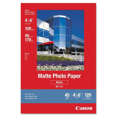 Canon MP-101 Matte Photo Paper (7981A004), 4 x 6, 45 lb., White