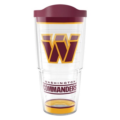 Nfl Washington Commanders Classic Tumbler With Lid - 24oz : Target