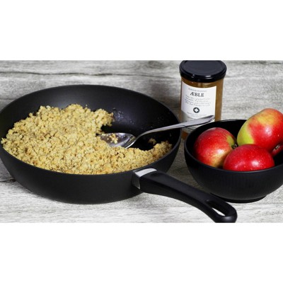 Classic Black Aluminum Nonstick Saute Pan with Lid