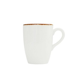 D&V Salt Tapered Mug, 12.75-Ounce, Set of 4, White - 1 of 4