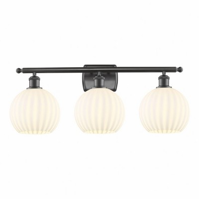 White Venetian - 3 Light Bath Vanity In Modern Style-11 Inches Tall and 28 Inches Wide