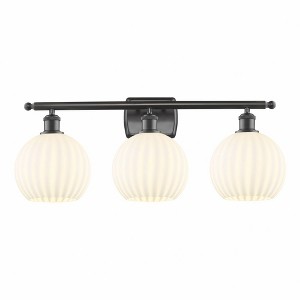 White Venetian - 3 Light Bath Vanity In Modern Style-11 Inches Tall and 28 Inches Wide - 1 of 1