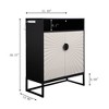 TiramisuBest White color shoe cabinet  with 4 doors 1 drawers,large space for storage - 4 of 4