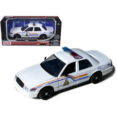 2010 Ford Crown Victoria "Royal Canadian Police" White 1/24 Diecast Model Car by Motormax