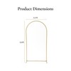 Wedding Backdrop Stand, Metal Wedding Arch Stand with Base, Balloon Arch Frame for Wedding Birthday Parties Banquet Decoration - 2 of 4
