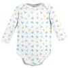 Luvable Friends Cotton Long-Sleeve Bodysuits 5pk, Unisex Basic Elephant - image 2 of 4