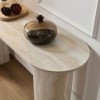 NicBex Simple Narrow Console Table with Unique Base Design,Marble/Wood Pattern Entrance Table for Hallway, Entrance - 2 of 4