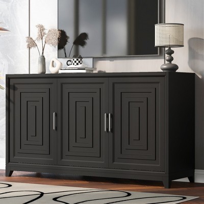 59" Sideboard Buffet Cabinet, Coffee Bar Cabinet, TV Stand for TVs up to 65", Media Console Cabinet, Kitchen Pantry Cabinet for Living Room