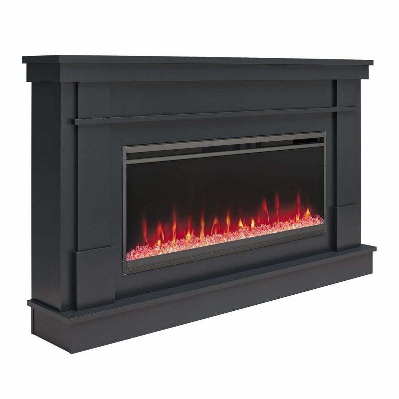 Waverly Wide Mantel with Linear Electric Fireplace and Crystal Ember Bed - Novogratz, 5 of 8