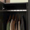 FUFU&GAGA Wardrobe Armoire Wooden Closet with Mirror 4 Doors 2 Drawers - 3 of 4