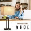 GTCLIGHTING Modern Table Lamps for Set of 2, USB A+C Charging, 3 Colors Dimmable for End Tables, NightStand Lamps for Guest Room Office Reading - 2 of 4