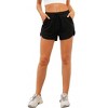 FIONECA Womens Athletic Shorts Running Dolphin Shorts with Pockets and Drawstring - 3 of 4