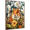 Amanti Art Hamster in Flowers by Justyna Jaszke Framed Canvas Wall Art - 2 of 4