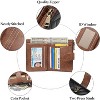 BEAFUP Small Wallets for Women,Leather RFID Blocking,Bifold Zipper Pocket Wallet,Card Case Purse with ID Window,Applies to Gift - 4 of 4