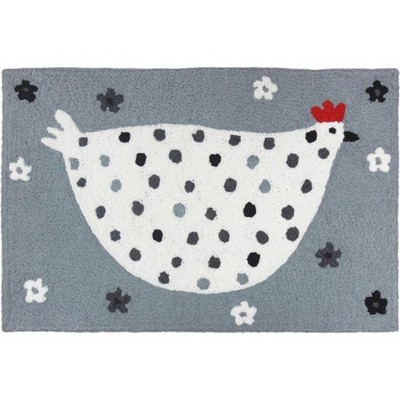 Jellybean "Cool Grey Chick" Indoor/Outdoor Doormats – Playful Farmhouse Design
