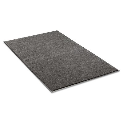 3'x5' Rectangle Solid Floor Mat Black,Gray - Crown